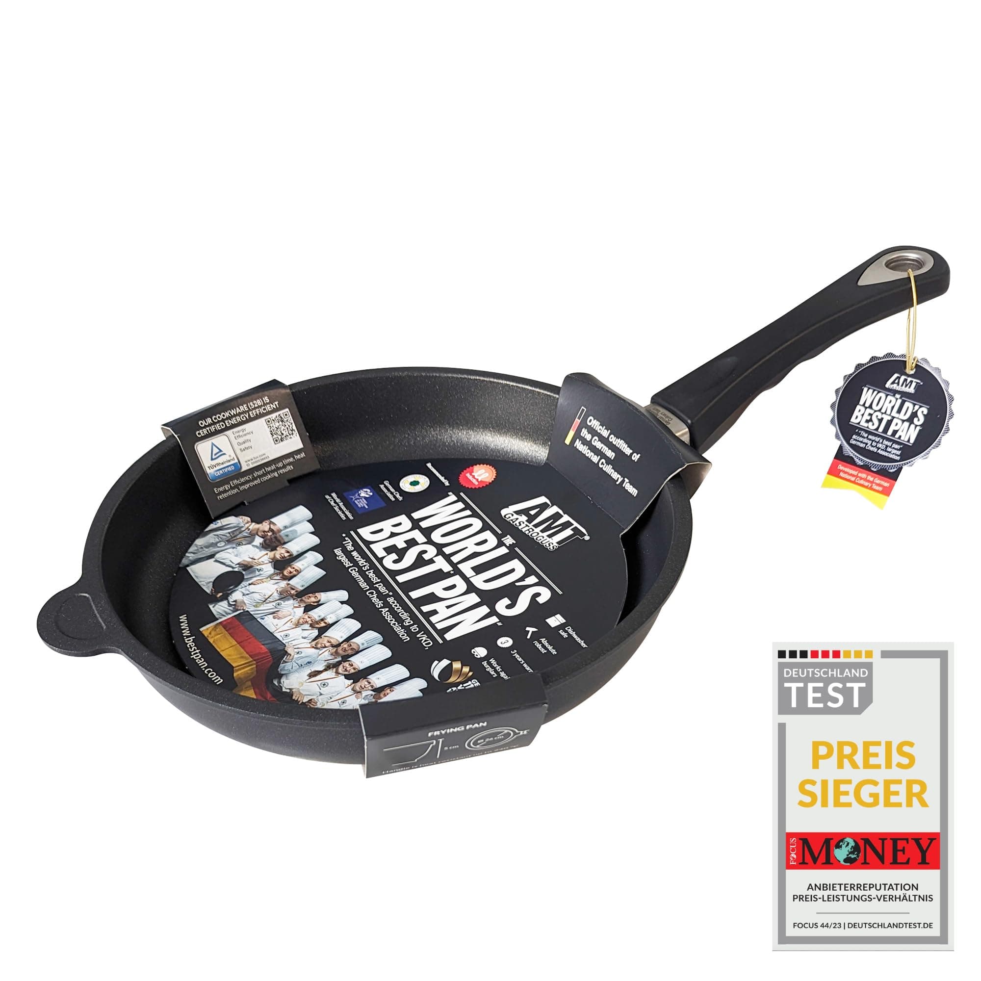 AMT Gastroguss The World’s Best Pan* *[...] Frying Pan, 10.2 inch, 2 inch deep, Die-Cast Aluminum Skillet